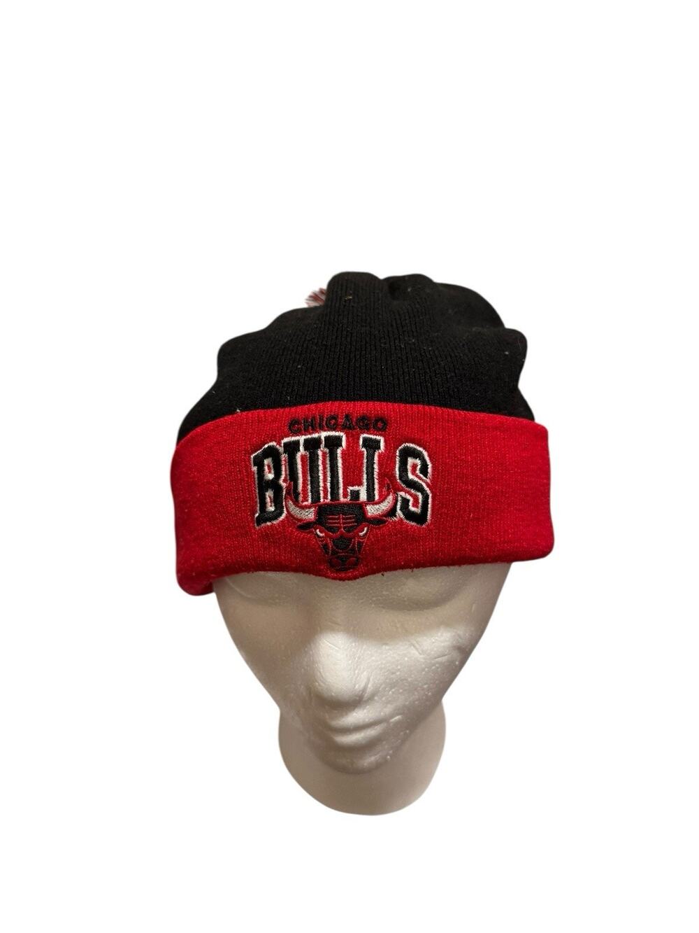 Mitchell & Ness Chicago Bulls Embroidered Knit Beanie Skull Cap Hat